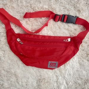 Vintage Bright red fanny pack by SGI 1980s